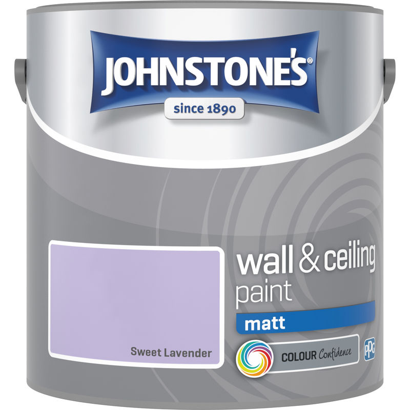 304035 2.5 Litre Matt Emulsion Paint - Sweet Lavender - Johnstone's