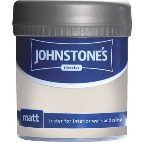 Johnstones Vinyl Matt Emulsion Tester Pot Ivory Spray 75ml
