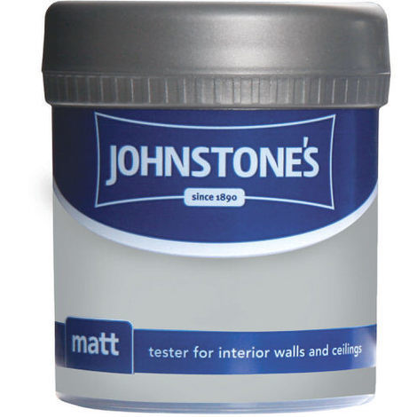 Johnstones Vinyl Matt Emulsion Tester Pot Steel Smoke 75ml