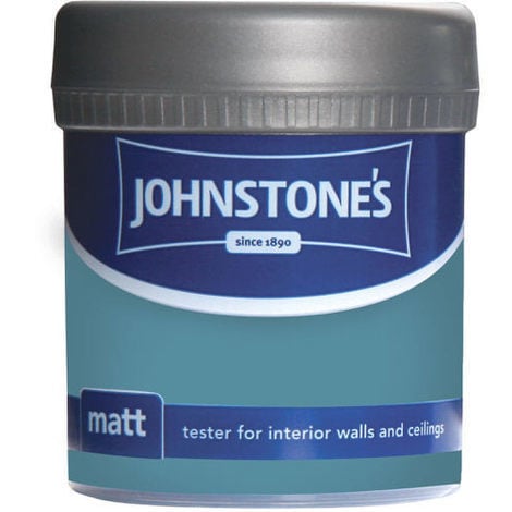 Johnstones Vinyl Matt Emulsion Tester Pot Teal Topaz 75ml