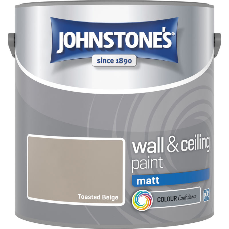 304041 2.5 Litre Matt Emulsion Paint - Toasted Beige - Johnstone's