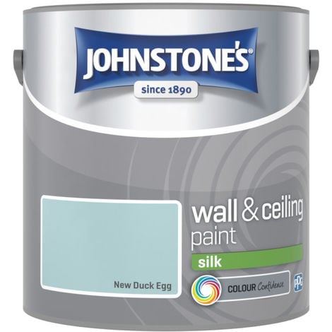 Johnstones Vinyl Silk Emulsion New Duck Egg 2.5 Litre