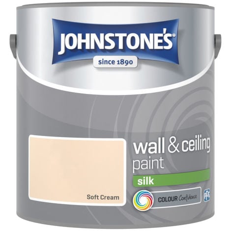 Johnstones Vinyl Silk Emulsion Soft Cream 2.5 Litre
