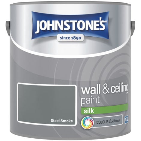 Johnstones Vinyl Silk Emulsion Steel Smoke 2.5 Litre