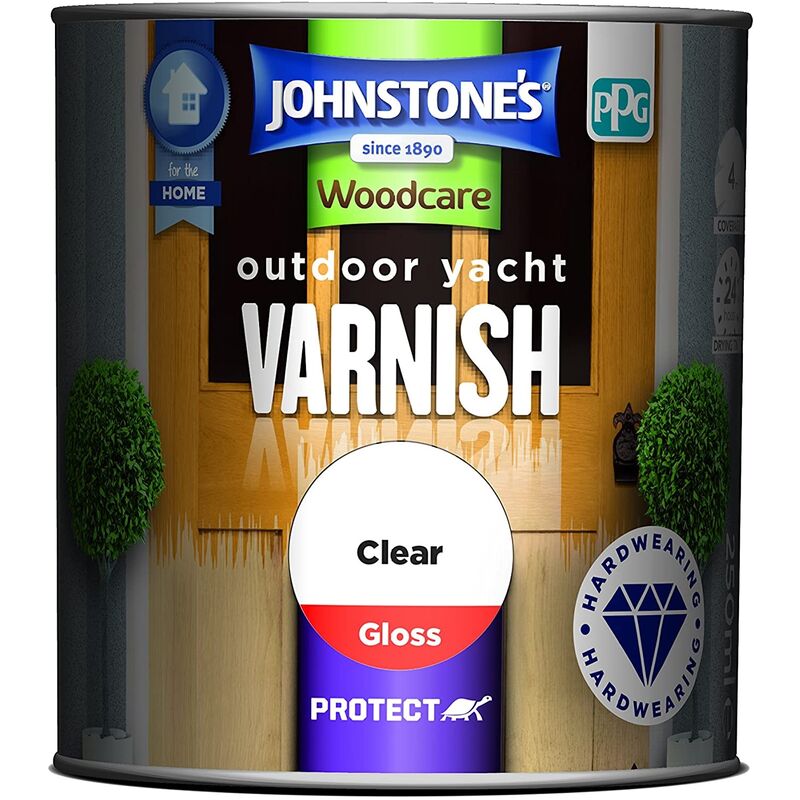 Johnstone's - Johnstones Woodcare Outdoor Yacht Varnish - Clear Gloss - 750ml