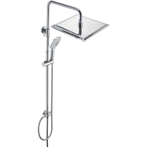 YOOZENA Colonna Doccia Senza Miscelatore, Colonna Doccia con 30cm Soffione  e Doccetta, Doccia Soffione Colonna Acciaio Inox : : Fai da te