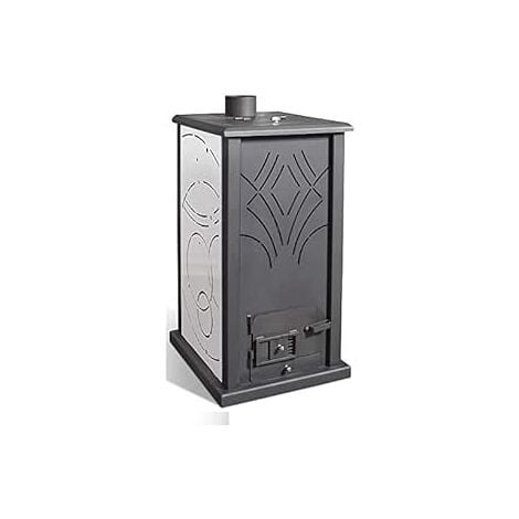 JOIMA - Estufa Biomasa Pellet-Orujo Eco Nova 10 kW. Funcion sin Electricidad. Color Blanco