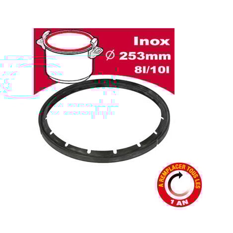Joint 8/10L diam 253mm  X1010003REC pour Auto cuiseur