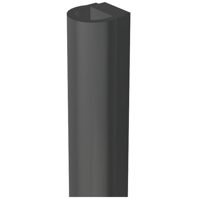 Joint demi-lune adhésif noir hauteur 6 mm, largeur 6 mm, longueur 2,5 m