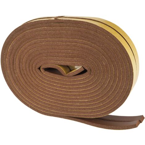 Joint adhésif PVC marron, profil 'I' 6M
