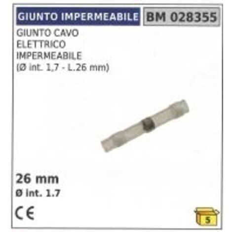 Joint câble électrique étanche Ø interne 1.7 mm longueur 26 mm