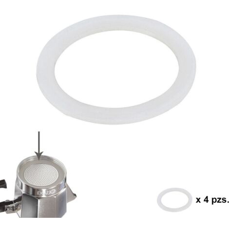 Joint Caoutchouc Silicone Cafetière Aluminium Classique/Induction 3 Tasses (4 Unités)