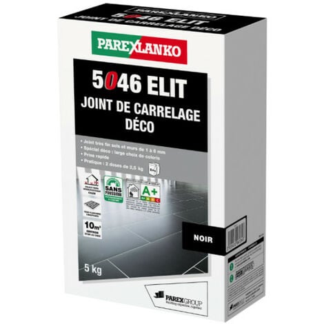 Joint carrelage PAREXLANKO 5046 Elit - Noir - 5 kg - L5046NOIR5 - Noir