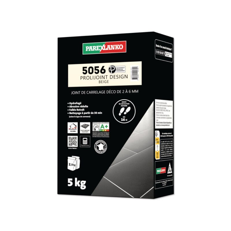 Joint carrelage Parexlanko 5056 Prolijoint Design - Beige - 5 kg - L5056BEIGE05