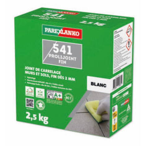 Joint carrelage PAREXLANKO 541 Prolijoint Fin - Blanc - 2,5 kg - L541BLANC2.5