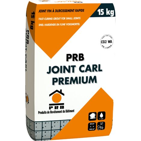Joint carrelage premium blanc ciment 15kg – Joint fin souple pour murs et sols intérieur/extérieur – Résistance mécanique et chimique – PRB