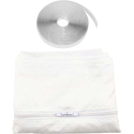 Joint Climatiseur Fenêtre Coulissante Tissu Oxford Thermique Adhésif 300 à 400 cm Blanc
