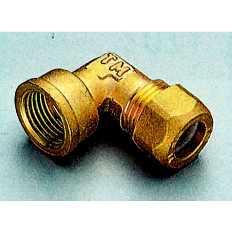 joint coudA  en laiton pour raccord femelle gaz tA flon F 12x1 mm