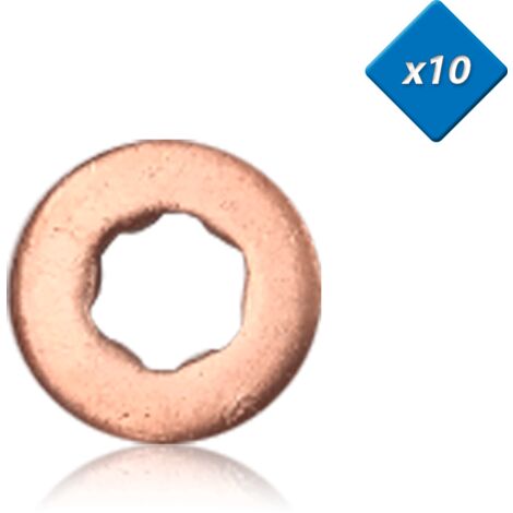 Joint cuivre injecteur - 7,6x14,9 - 308, Freelander, x10 - (198194) - 3RG