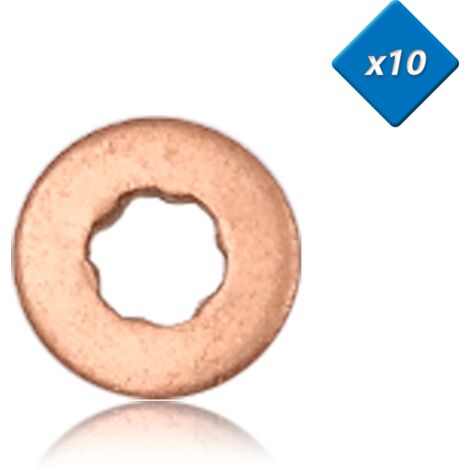 Joint cuivre injecteur - 7,6x15, C3, Fiesta, x10 - (198184) - 3RG