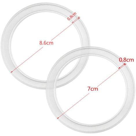 Joint de bocal silicone - 10 pièces - Réutilisable, étanche, pour bocaux 70mm et 86mm