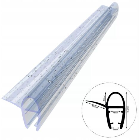 Joint de cabine de douche D03, bande d'étanchéité 6-7 mm 30 cm
