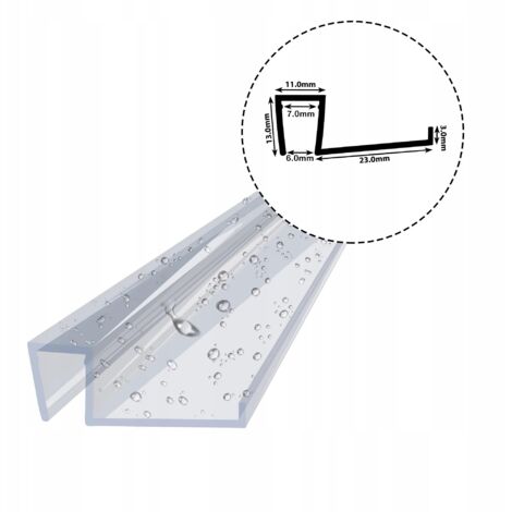Joint de cabine de douche DK08 6-7 mm 10 cm