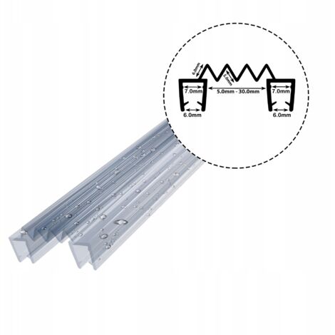 Joint de cabine de douche DK12 6-7 mm 140 cm