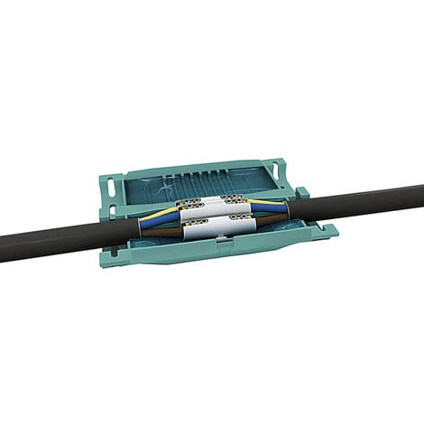 Joint de câble en gel 3x0,5 - 3x2,5 - Kit de raccordement rapide + gel vert relifix v31.5 - HellermannTyton