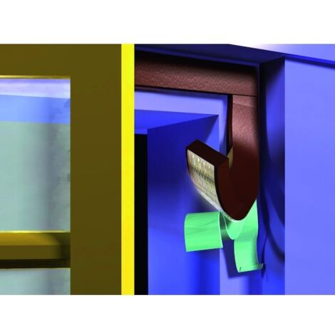 Joint de calfeutrage profil I blanc 15m – Mousse PVC pour étanchéité portes et fenêtres – Espace à combler 1-4mm – Installation facile – Ellen