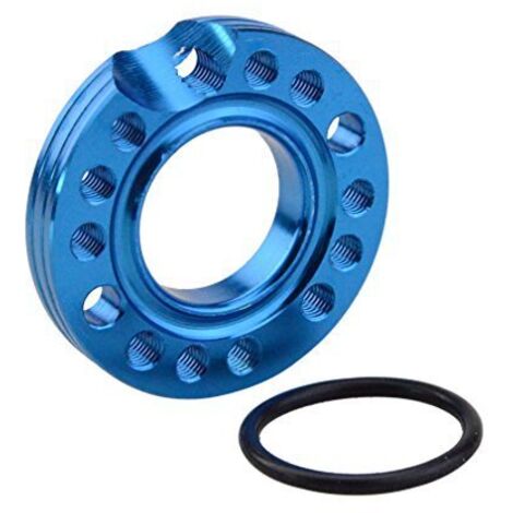 Joint de carburateur bleu de 28 mm, adaptateur de collecteur d'admission, plaque de montage pivotante, joint de modification pour moto/véhicule tout-terrain/moto à quatre roues, angle réglable.