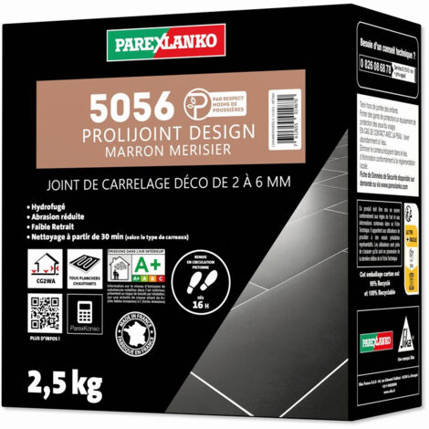 Joint de carrelage 2,5 Kg 5056 Prolijoint Design PAREXLANKO Marron Merisier