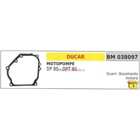 Joint de carter DUCAR motopompe DP 80 DPT 80 038097