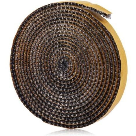 Joint de Cheminée Autocollant, 3mm x 1cm x 3m Joint Fibre Verre Plat Joint de Poêle à Bois Joint pour Insert de Cheminée pour Poêles de Cheminée, Résistant à la Chaleur 550 Degrés Celsius