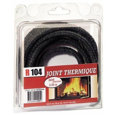 Joint thermique de cheminée fibre de verre diam 8mm + colle - r104