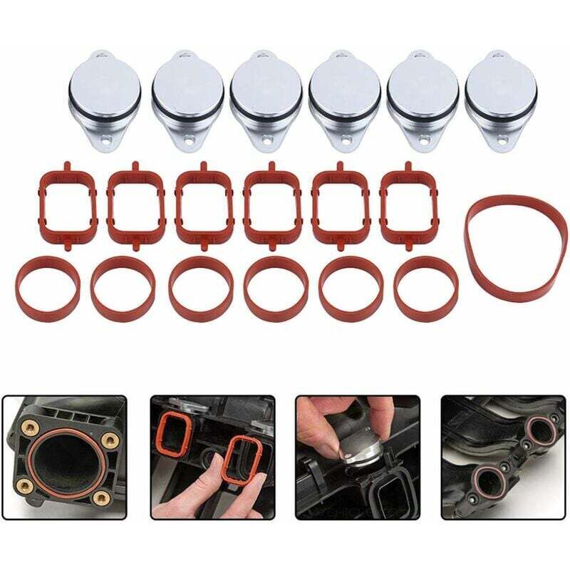 Linghhang - Joint de collecteur d'admission, kit de bouchon de soupape de remplacement de réparation pour bmw 320D 330D 520D 525D 530D 730D avec