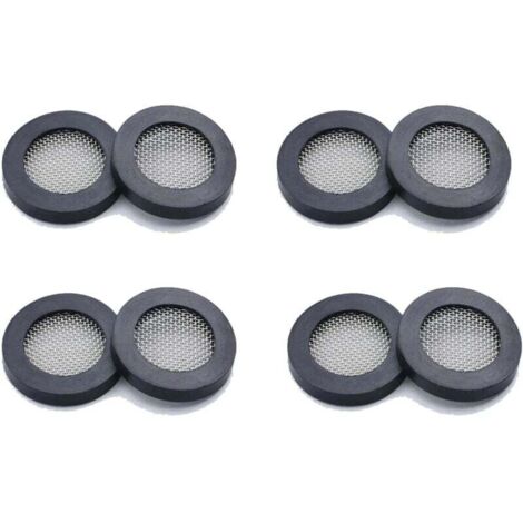 Joint De Douche Anti-Fuites En Caoutchouc Avec Filtre Acier Inoxydable 3/4 Pouce Lot De 8