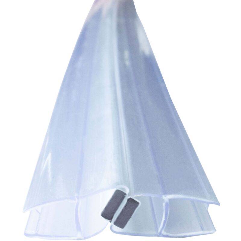 Bagnoxx - Joint de douche Joint magnétique pour porte de douche Transparent Angle de fermeture de 135 et 180 degrés, décalé, lèvre de douche en pvc