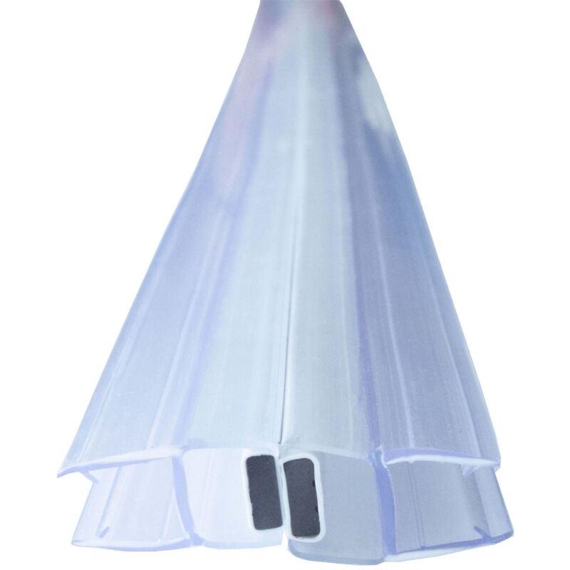 Joint de douche Joint magnétique pour portes de douche 180 degrés Transparent, 200cm porte coulissante ou porte battante dans un angle de fermeture