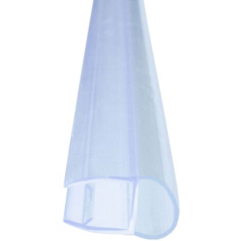 Joint de douche profilé creux 100cm – Joint transparent pour verre 8mm – Résistant aux UV et moisissures – Installation rapide