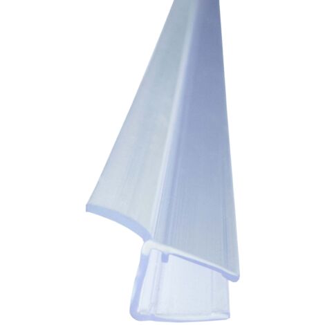 Joint de douche transparent 6mm – PVC résistant aux moisissures – Installation facile entre verre – Étanchéité optimale contre éclaboussures