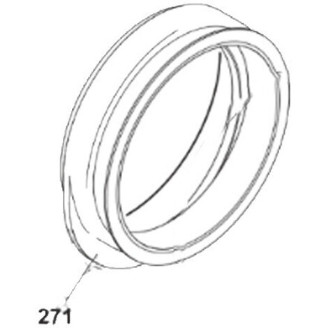 Joint de hublot(manchette) repère 271 (43033765, 70006602) Lave-linge CANDY, ROSIERES, HOOVER