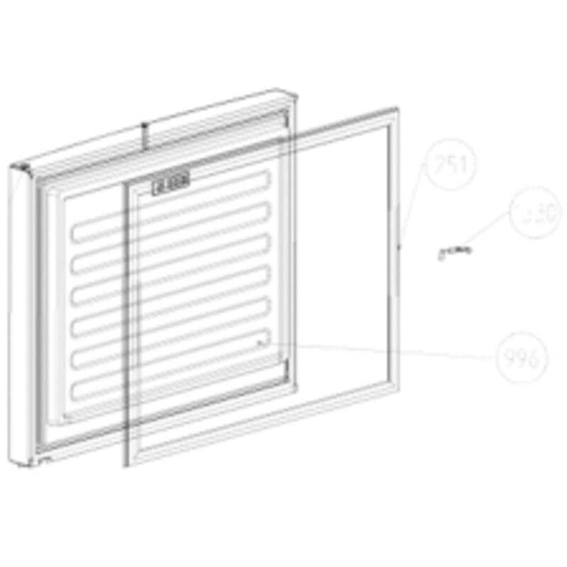Beko - Joint de porte de congélateur (repère 251)
