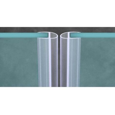 Joint de porte de douche PVC transparent 10mm – Étanchéité optimale – Résistant aux UV et à la moisissure – Installation facile sans colle - type550cm