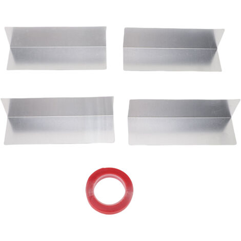 Joint de porte de Garage en aluminium résistant aux intempéries, 4 pièces, pour intérieur et extérieur, maison, 5.91X1.77 pouces