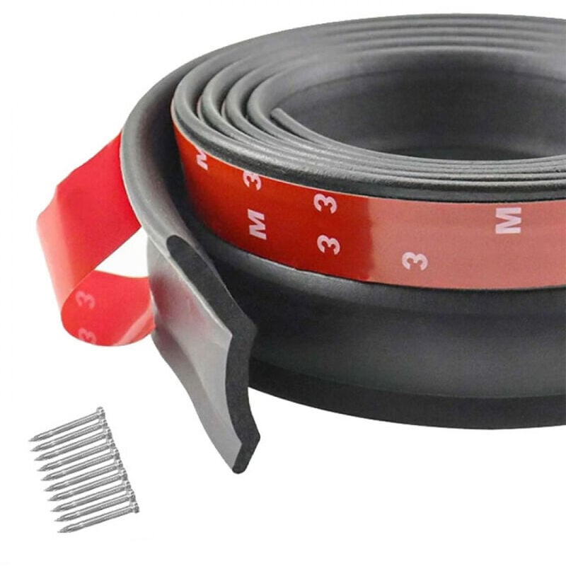 Joint de porte de garage universel de 3 m, bande d'tanchit en caoutchouc pour porte de garage multifonction, bande d'tanchit pour bas de porte de