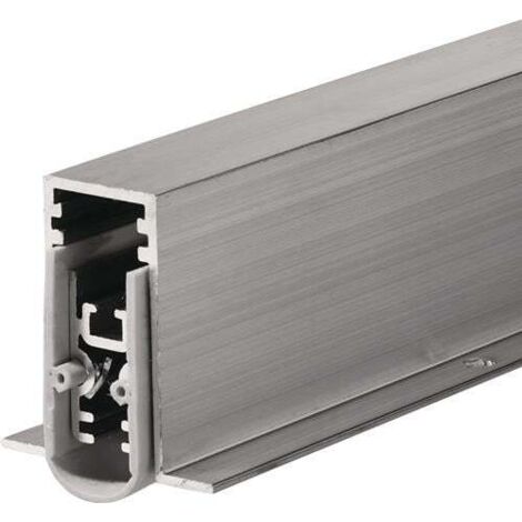 Joint de porte EllenMatic Soundproof Omega 1er étage L.708mm l.15mm alu.blanc argent