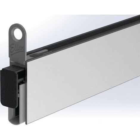 Joint de porte EllenMatic Soundproof Slim 1 stg.L.1208mm L.10mm Silik.blk argent