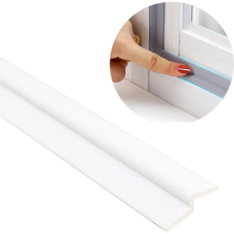 Joint de Porte et Fenêtre [Blanc/Gris, 5m, 80g] - Isolation Anti-Bruit, Anti-Vent, Anti-Poussière avec Adhésif Fort