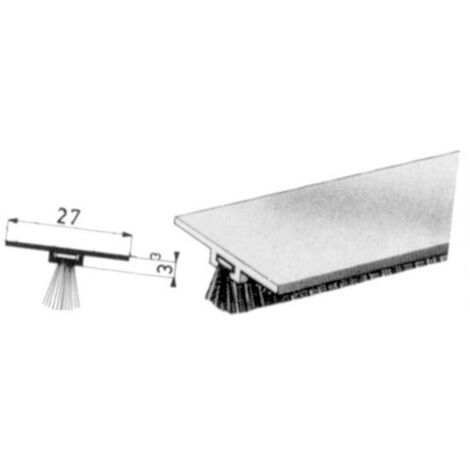 Joint de porte inférieur DBS en aluminium 100cm – Fixation sous porte – Pour espaces confinés – Résistance à l'humidité – Ellen